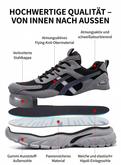 SteelForce safety shoes for men - lightweight work shoes with steel toe cap and puncture-proof sole