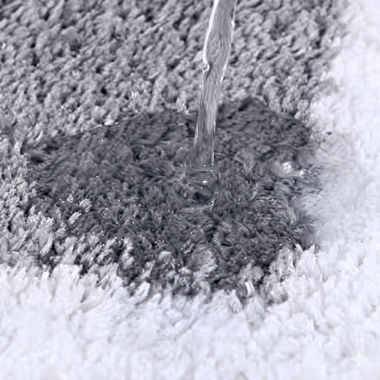 Soft Microfiber Bath Mat Non-Slip - Absorbent bathroom rug with thick plush