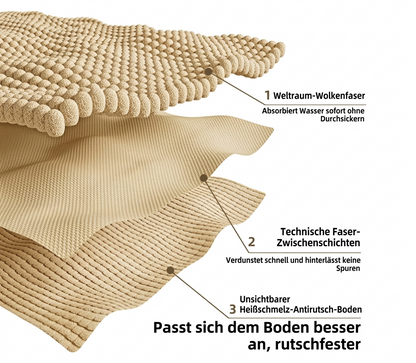 Bath Mat Non-Slip - Soft, absorbent bathroom mat with quick-drying plush