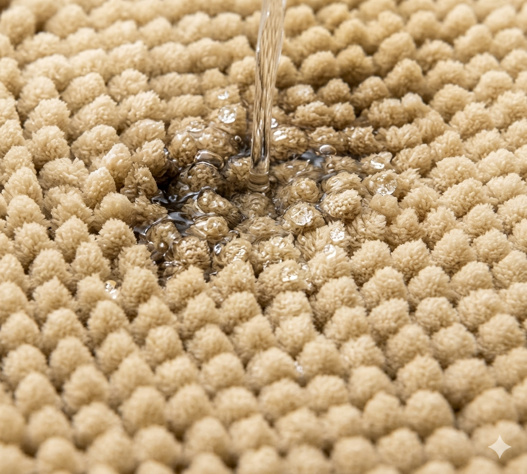 Bath Mat Non-Slip - Soft, absorbent bathroom mat with quick-drying plush