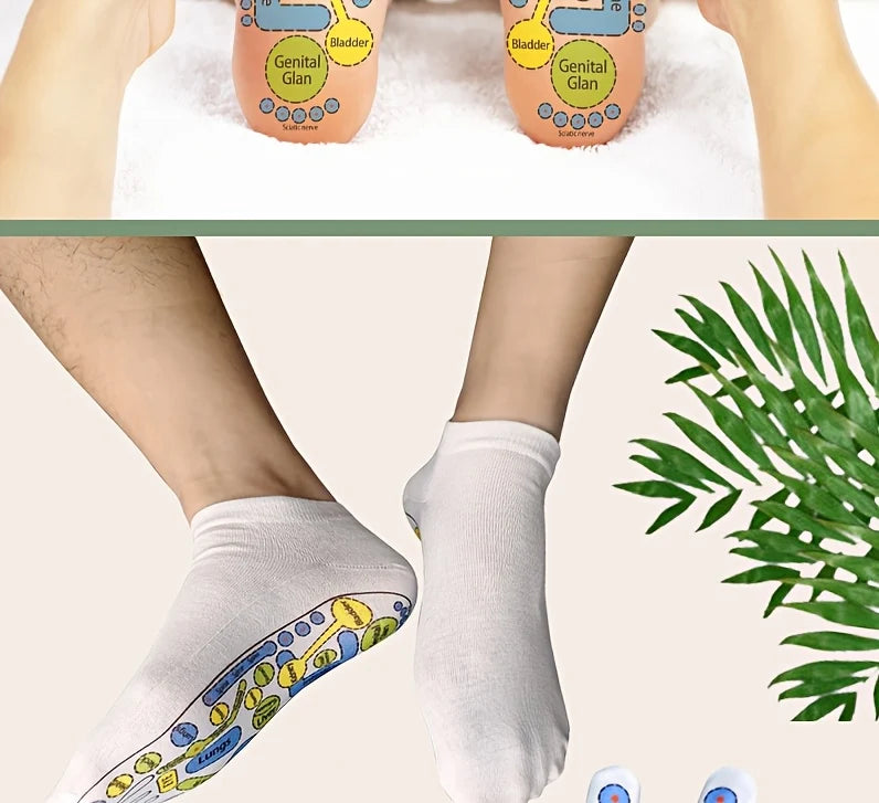 Gesundheitsfördernde Reflexzonen-Socken und -Handschuhe mit Druckpunktanleitung | Entspannende Selbstmassage für Hände und Füße 8