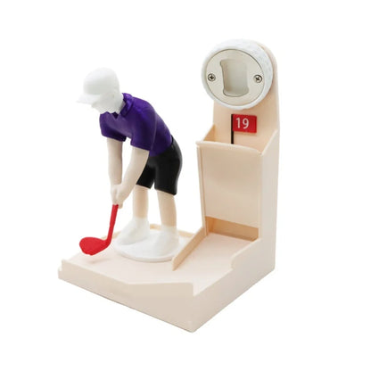 Golf-Putter-Flaschenöffner | Verspielter Golfer mit Metallöffner für Spaß beim Öffnen 3