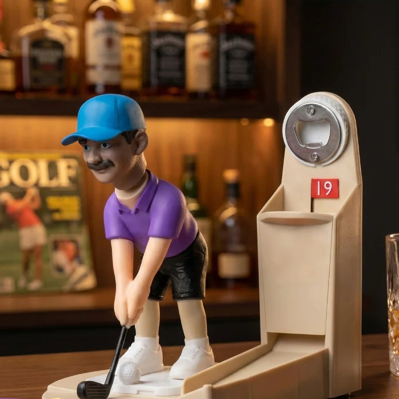 Golf-Putter-Flaschenöffner | Verspielter Golfer mit Metallöffner für Spaß beim Öffnen 5