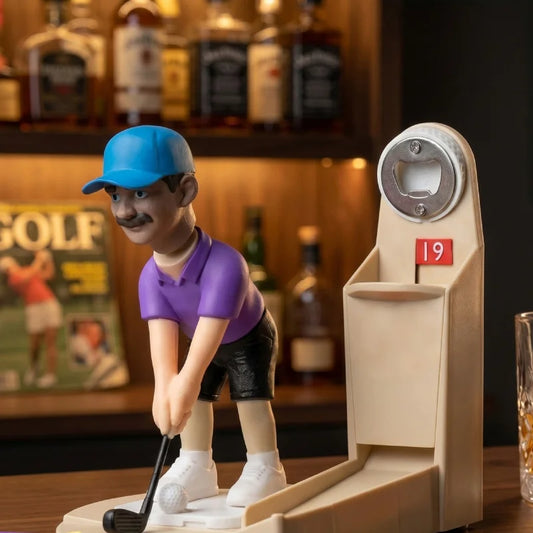 Golf-Putter-Flaschenöffner | Verspielter Golfer mit Metallöffner für Spaß beim Öffnen 5