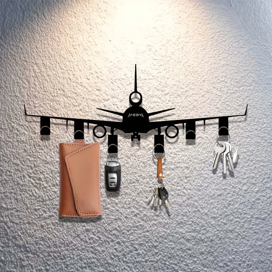 Hochfliegender Schlüsselhalter in Flugzeugform mit Wandmontage | Praktischer Organizer für Schlüssel und Accessoires 1