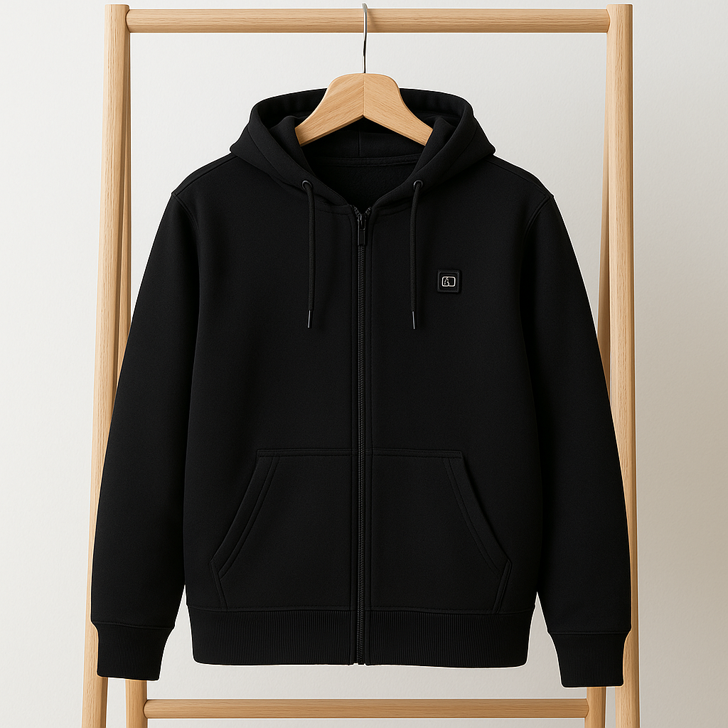 Beheizbarer Zip-Pullover