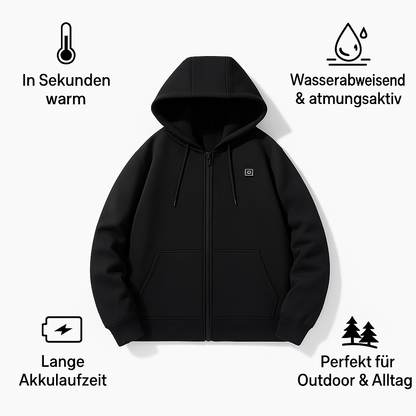 Beheizbarer Zip-Pullover