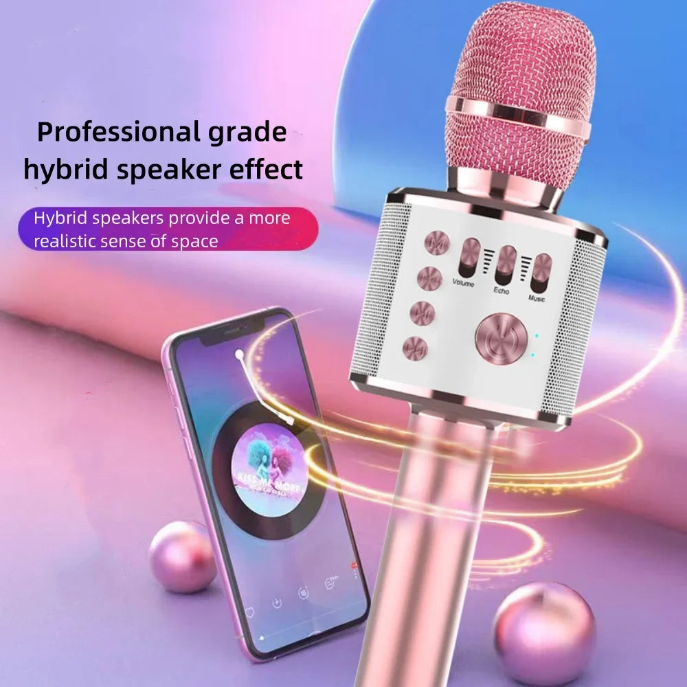 Karaoke-Mikrofon | Tragbares Gerät mit Bluetooth und Lautsprecher | Perfekt für Partys und Familienabende 1