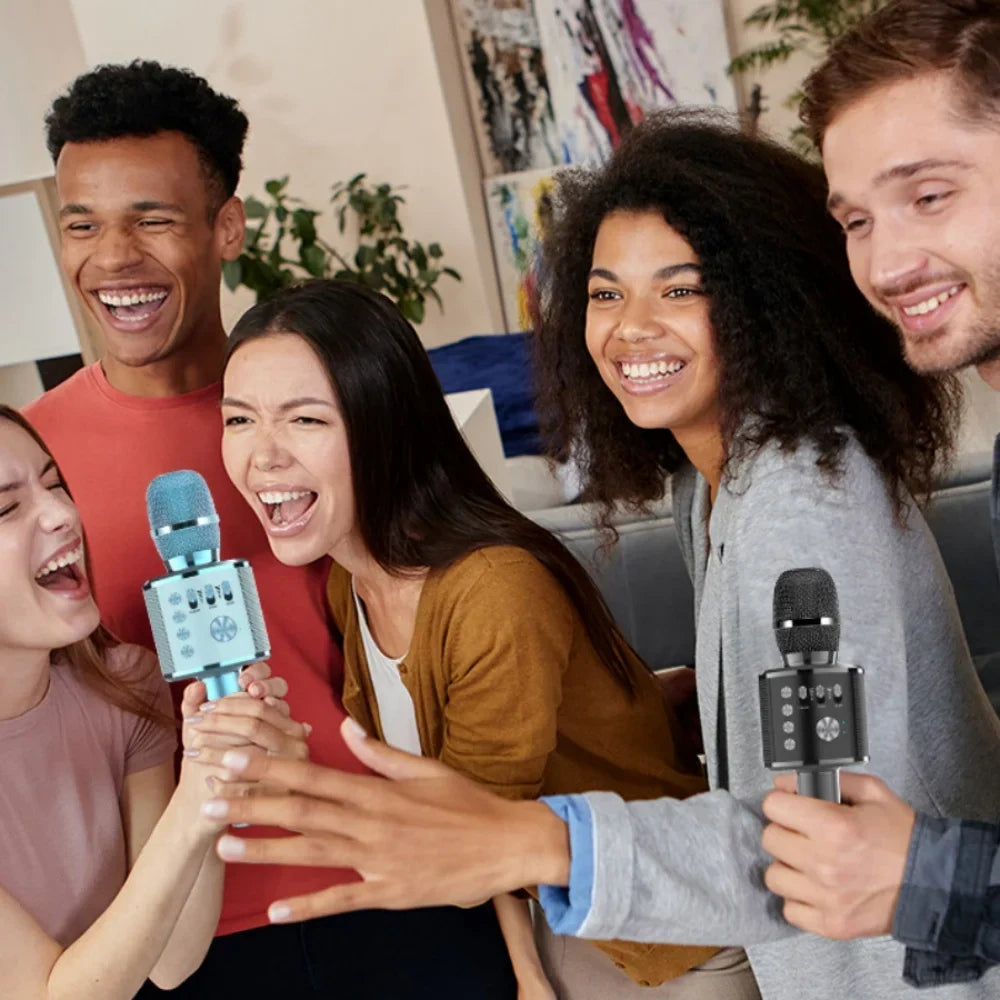 Karaoke-Mikrofon | Tragbares Gerät mit Bluetooth und Lautsprecher | Perfekt für Partys und Familienabende 4