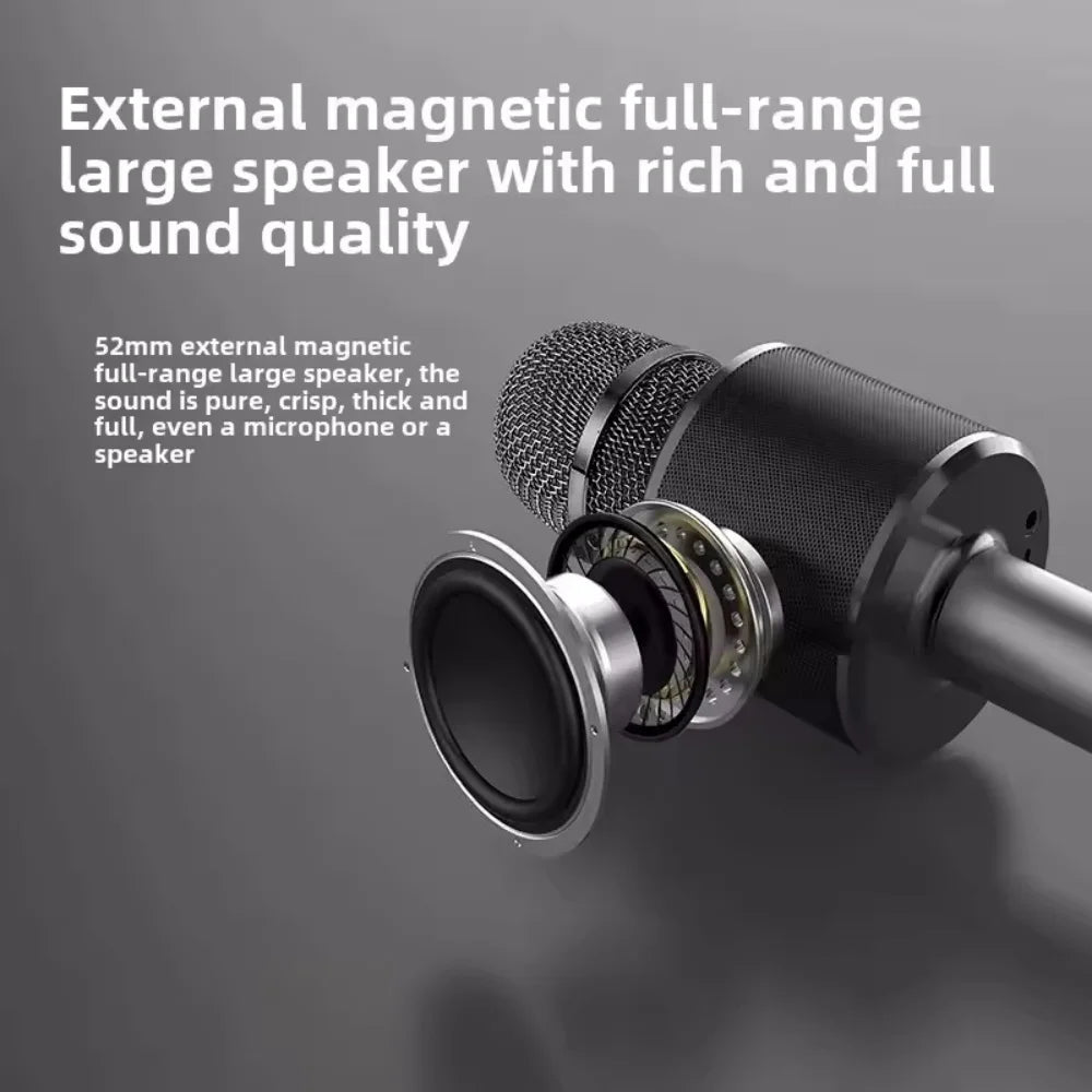 Karaoke-Mikrofon | Tragbares Gerät mit Bluetooth und Lautsprecher | Perfekt für Partys und Familienabende 5