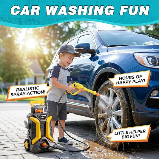 Kinder-Autowasch-Spielset | Mobile Wasserspielstation mit Pumpfunktion | Spaß beim Fahrzeugwaschen für Kinder 1