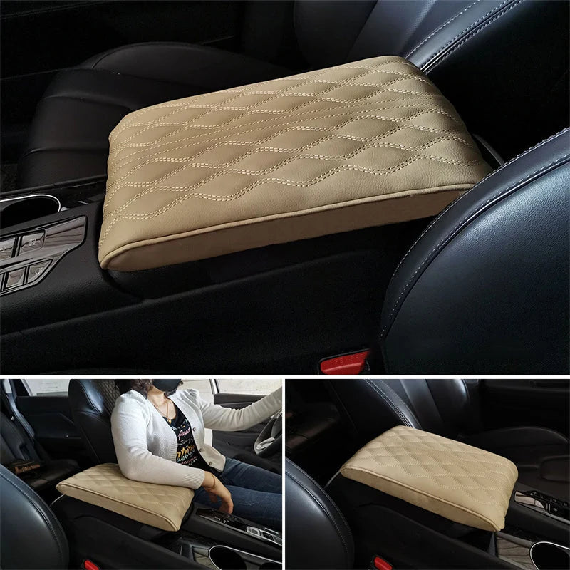 Komfort Plus | Schaumstoff Armlehnenpolster für Mittelkonsole mit Wasserdichter Lederoberfläche | Ergonomisches Design für Entspanntes Fahren 3