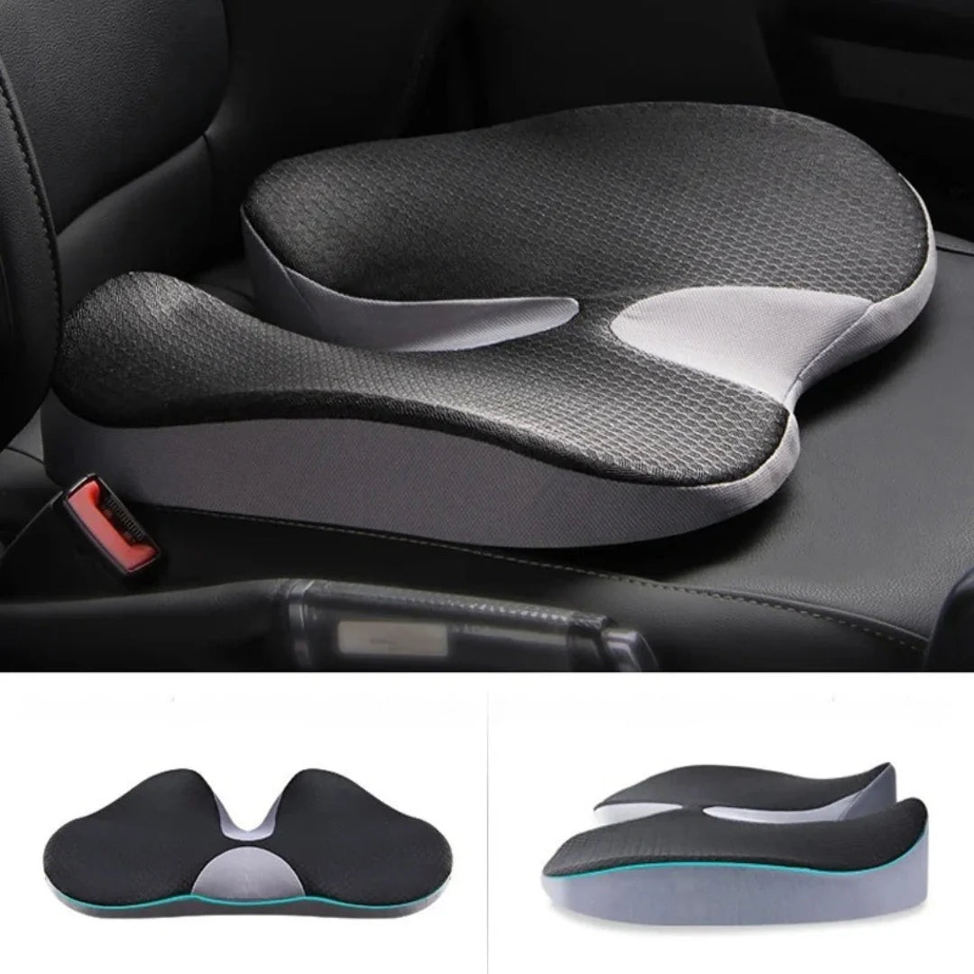 Komfort Sitzkissen | Ergonomisches Autositzkissen mit Rutschfester Unterseite | Schmerzlinderung und Unterstützung für Optimale Körperhaltung 0