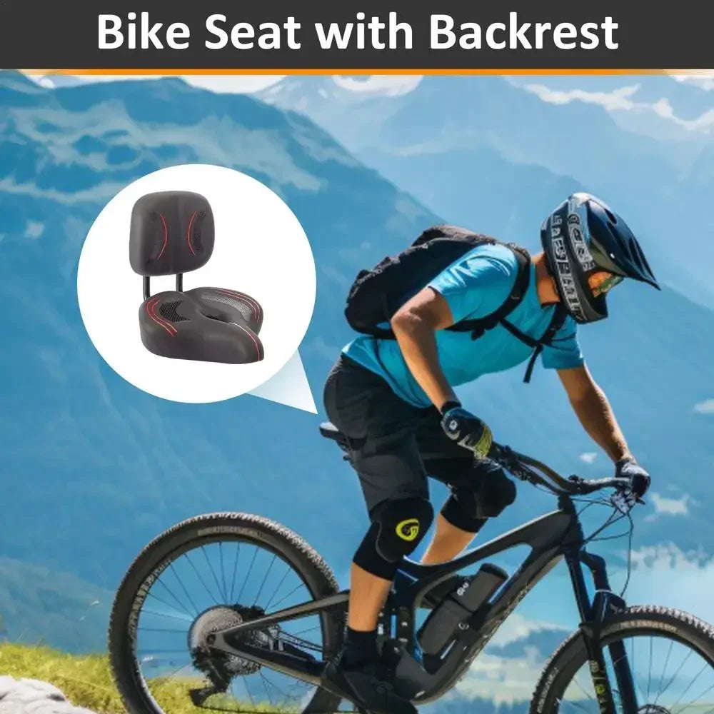 Komfortsattel | Fahrradsitz mit Rückenlehne für entspanntes Fahren | Ideal für Cruiser und E-Bikes 1
