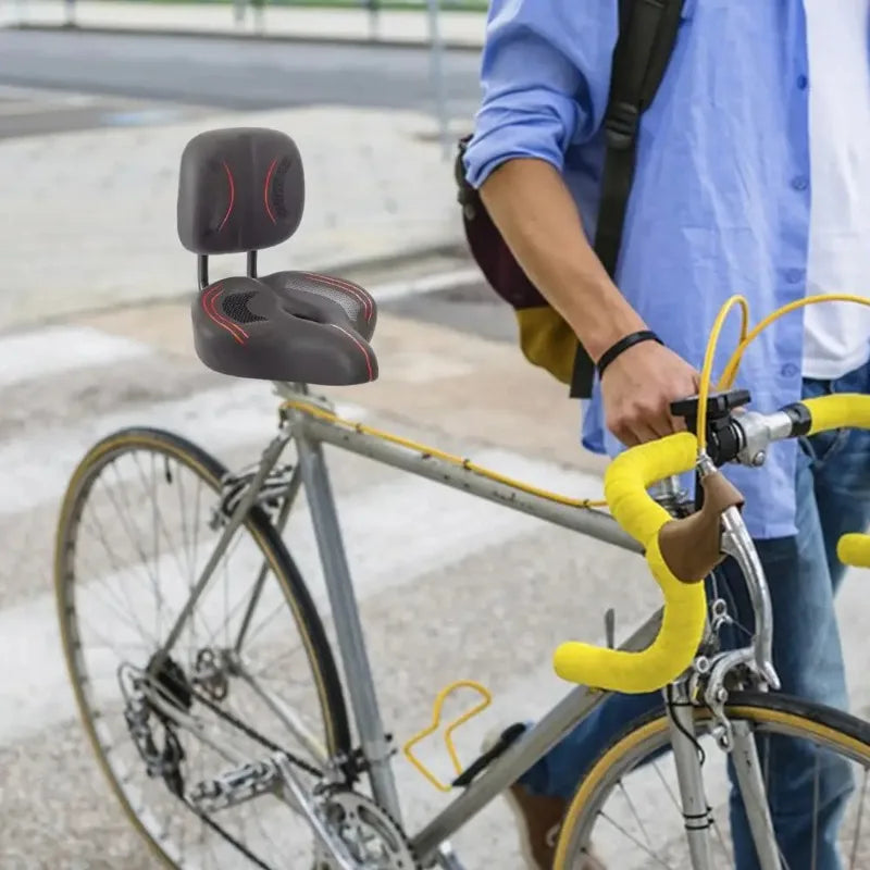 Komfortsattel | Fahrradsitz mit Rückenlehne für entspanntes Fahren | Ideal für Cruiser und E-Bikes 4