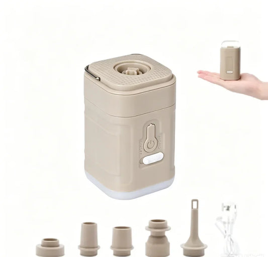 Kompakte Mini-Elektro-Luftpumpe mit 3-in-1-Funktion für Camping und Reisen 2