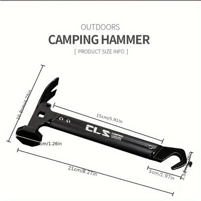 Kompakter Camping-Zelthammer mit Multifunktionskopf für einfachen Aufbau 3
