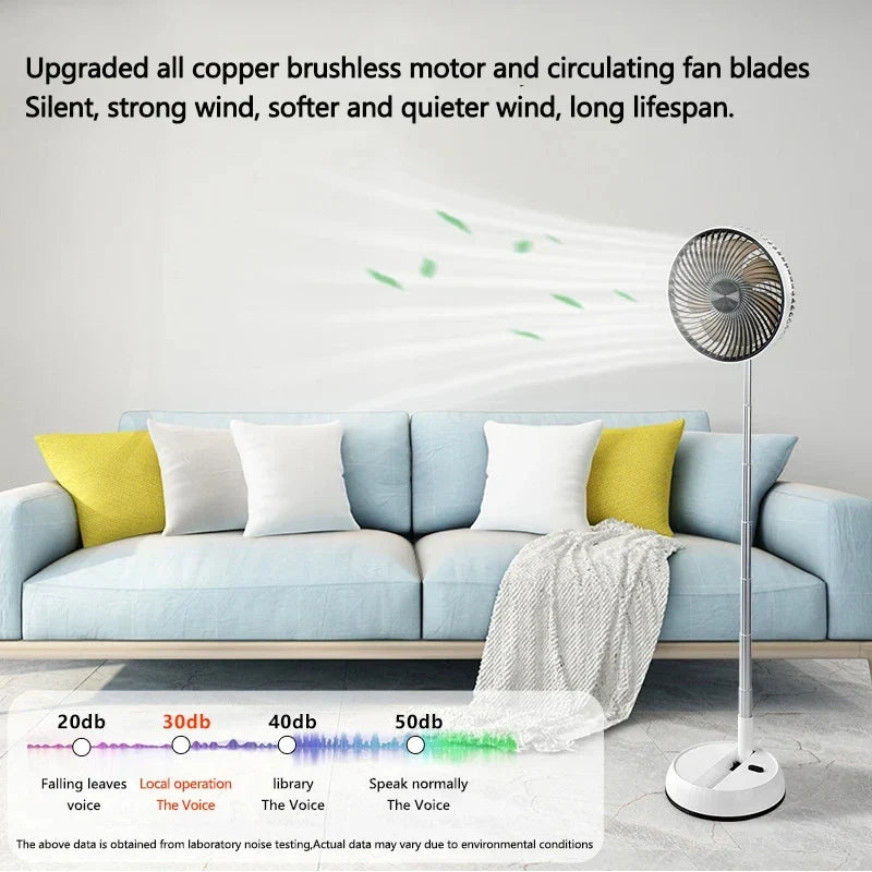 Kompakter Oszillierender Ventilator mit Fernbedienung für Flexible Kühlung 6