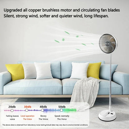 Kompakter Oszillierender Ventilator mit Fernbedienung für Flexible Kühlung 6