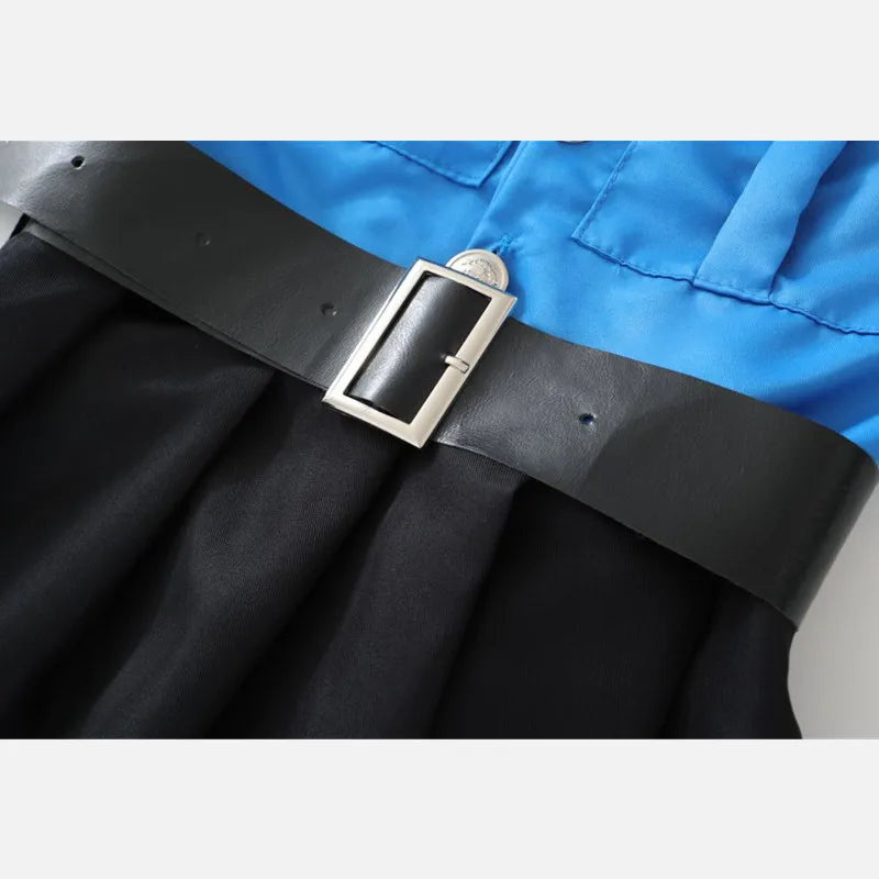 Kostümset für Mädchen | Polizei-Outfit mit Abzeichen | Perfekt für Rollenspiele und Abenteuer 7