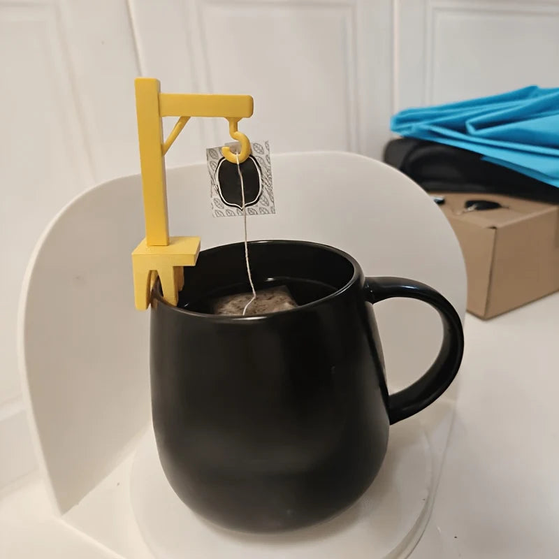 Kranich Teebeutelhalter | Praktischer Teezubehör für stressfreies Ziehen | Verspieltes Design für Teeliebhaber 2