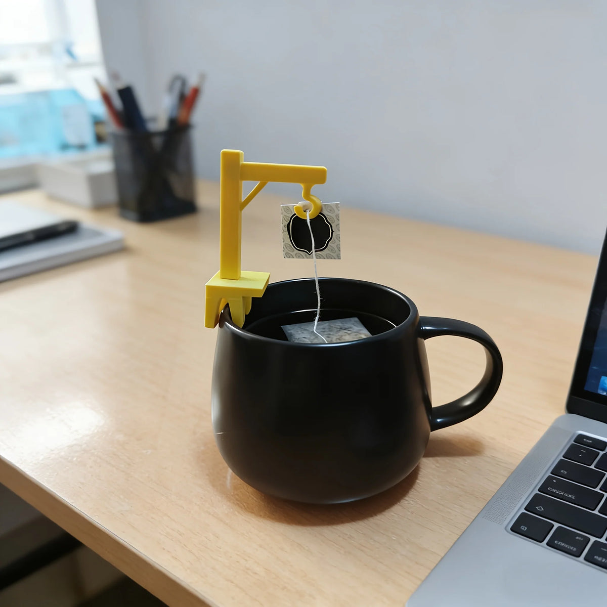 Kranich Teebeutelhalter | Praktischer Teezubehör für stressfreies Ziehen | Verspieltes Design für Teeliebhaber 4