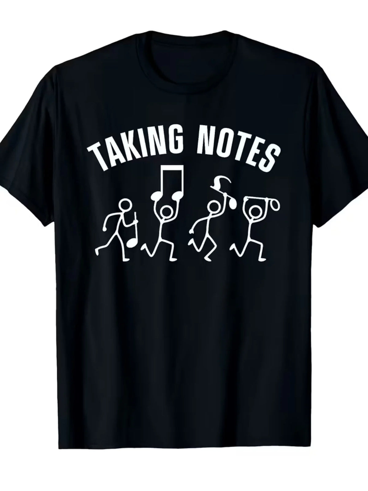 Kreatives Grafik-T-Shirt mit Musik-Wortspiel für Musikliebhaber | Atmungsaktives Design für Konzerte und Freizeit 1