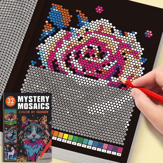 Kreatives Pixel-Mosaik-Malbuch | 32 Geheimnisvolle Mosaike für Entspannung und Kreativität 1
