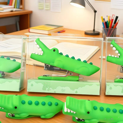 Krokodil Minihefter | Niedlicher Hefter mit Kompaktem Design für Büro und Schule 3