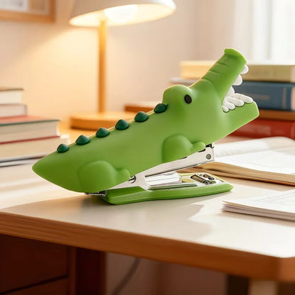 Krokodil Minihefter | Niedlicher Hefter mit Kompaktem Design für Büro und Schule 4