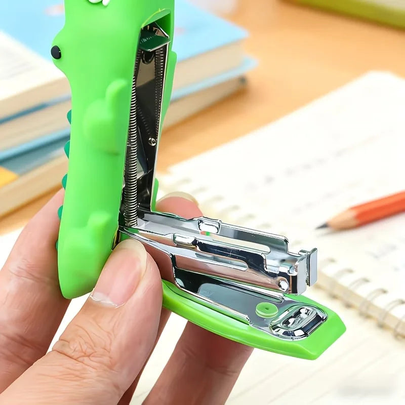 Krokodil Minihefter | Niedlicher Hefter mit Kompaktem Design für Büro und Schule 7
