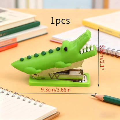 Krokodil Minihefter | Niedlicher Hefter mit Kompaktem Design für Büro und Schule 8