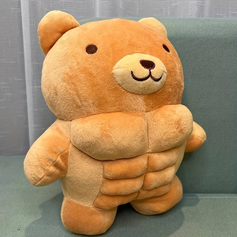 Kuschelfreund | Plüschmuskeltier mit Lustigem Design | Perfekter Begleiter für Kinder und Deko 4