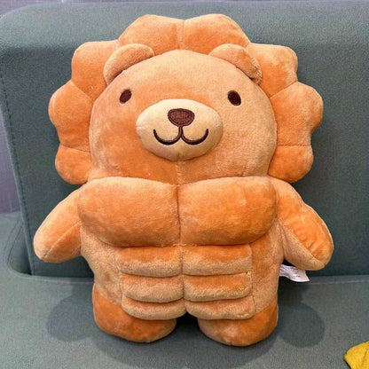 Kuschelfreund | Plüschmuskeltier mit Lustigem Design | Perfekter Begleiter für Kinder und Deko 5