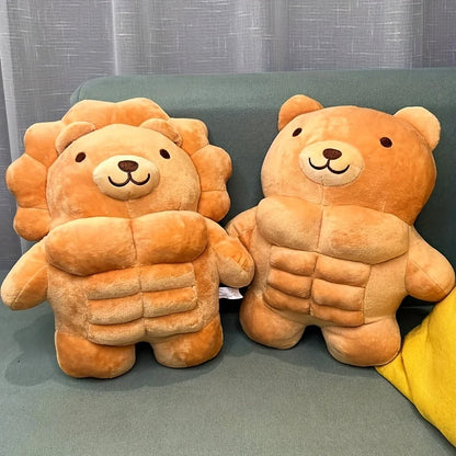 Kuschelfreund | Plüschmuskeltier mit Lustigem Design | Perfekter Begleiter für Kinder und Deko 6