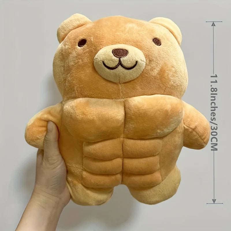 Kuschelfreund | Plüschmuskeltier mit Lustigem Design | Perfekter Begleiter für Kinder und Deko 7