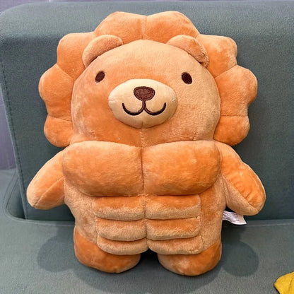 Kuschelfreund | Plüschmuskeltier mit Lustigem Design | Perfekter Begleiter für Kinder und Deko 8