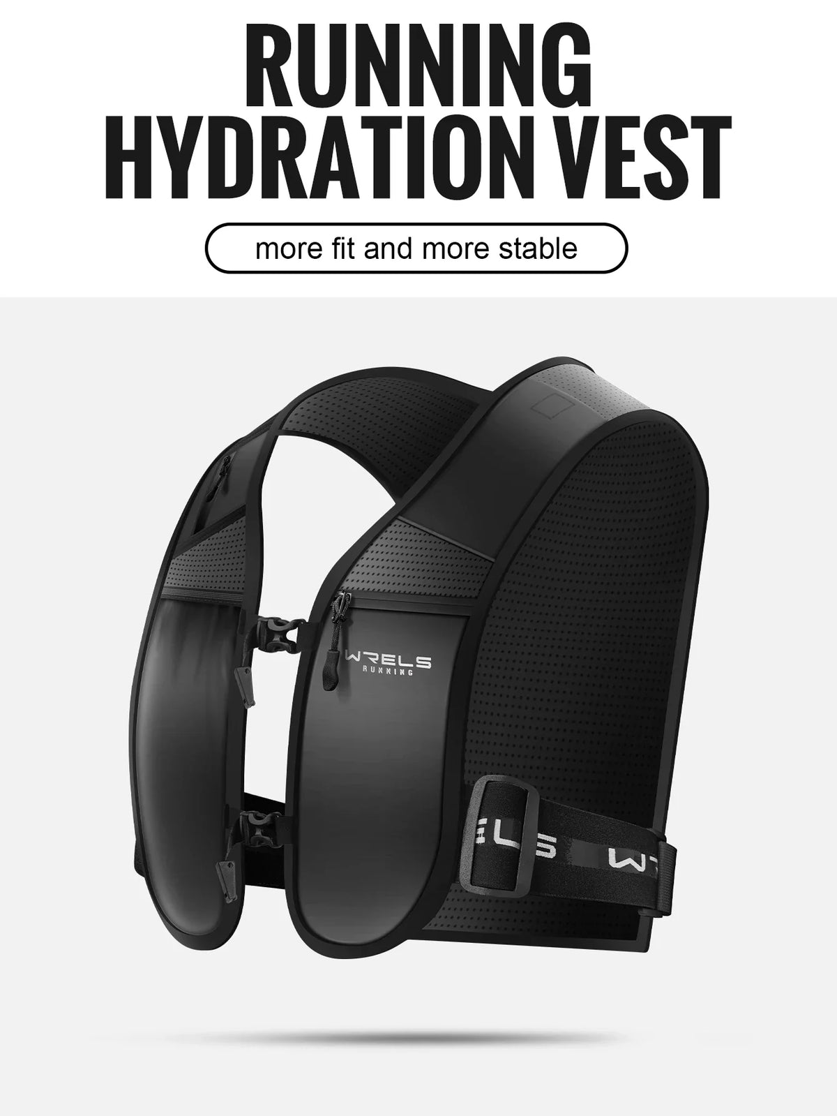 Lauf-Trinkweste | Ergonomische Laufweste mit Schnellzugriff-Trinksystem | Ideal für Marathonläufer und Outdoor-Sportler 8