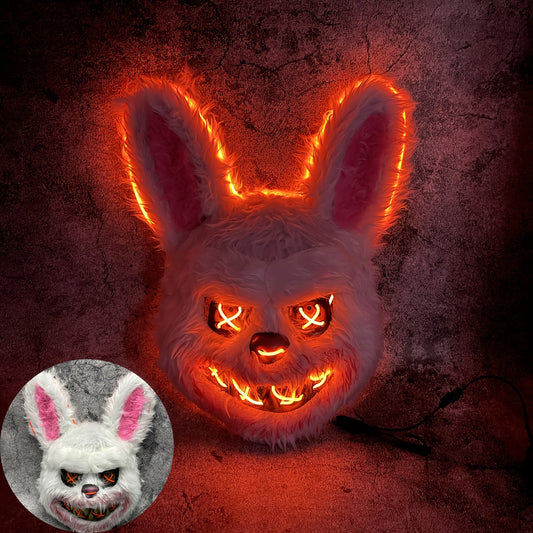 Leuchtende Horror-Tiermasken | Vollgesichtsmaske mit gruseligen Details für Halloween 1