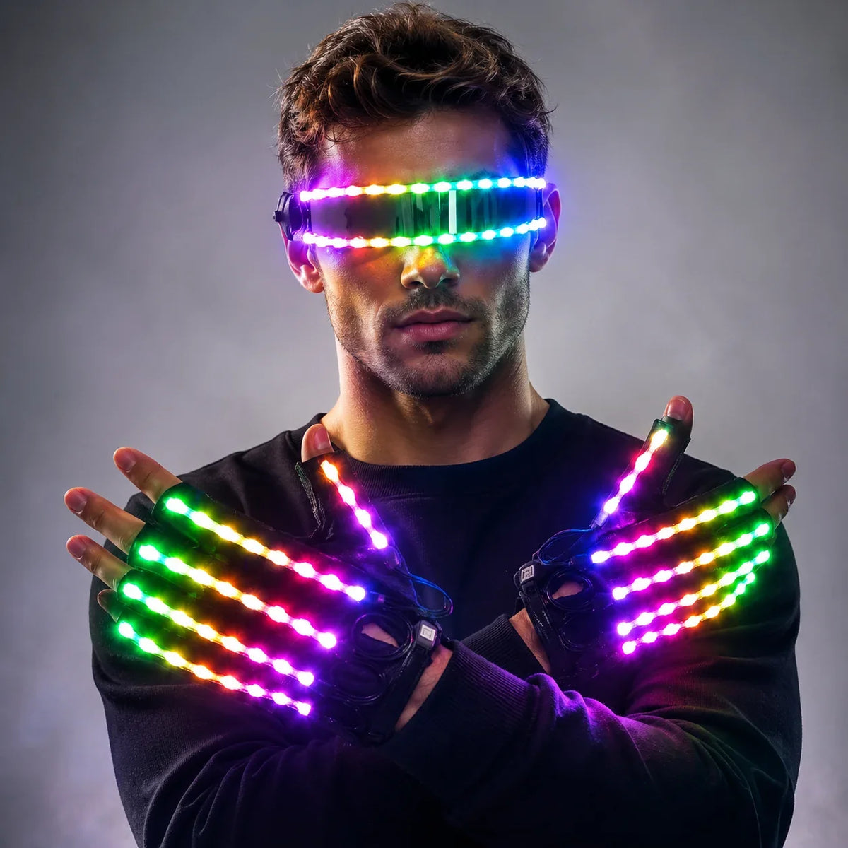 Lichtwelle | LED Gear Set mit Fernbedienung für atemberaubende Lichteffekte | Perfekt für Partys und Auftritte 4