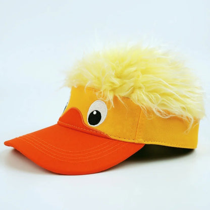 Lustige Entenperücke | Flauschige Mütze mit Cartoon-Entengesicht | Unisex für Partys und Kostüme 4