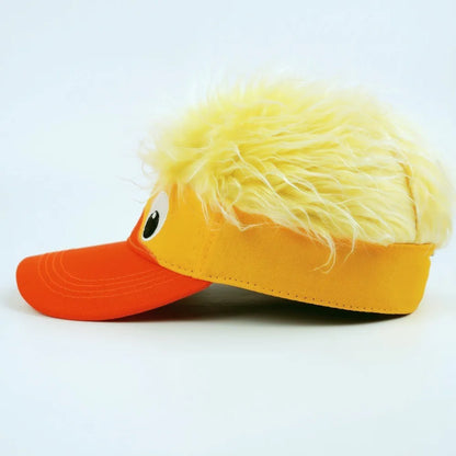 Lustige Entenperücke | Flauschige Mütze mit Cartoon-Entengesicht | Unisex für Partys und Kostüme 5