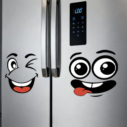 Lustige Gesichtsaufkleber | Cartoon Sticker Set für Kreative Gestaltung | Ausdrucksstarke Designs für Jeden Raum 3