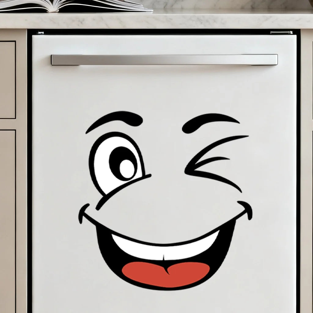 Lustige Gesichtsaufkleber | Cartoon Sticker Set für Kreative Gestaltung | Ausdrucksstarke Designs für Jeden Raum 8