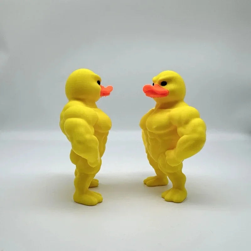 Mini Buff Duck | Lustige Mini-Ente mit Muskulösem Design | Kompakte Deko für Schreibtisch und Gaming-Setup 5