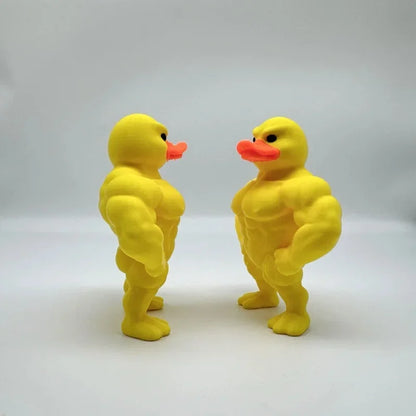 Mini Buff Duck | Lustige Mini-Ente mit Muskulösem Design | Kompakte Deko für Schreibtisch und Gaming-Setup 5