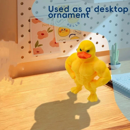 Mini Buff Duck | Lustige Mini-Ente mit Muskulösem Design | Kompakte Deko für Schreibtisch und Gaming-Setup 6