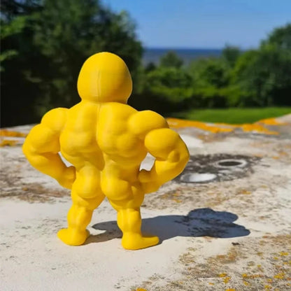 Mini Buff Duck | Lustige Mini-Ente mit Muskulösem Design | Kompakte Deko für Schreibtisch und Gaming-Setup 7