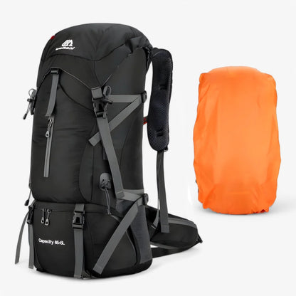 Outdoor Essentials | 70-Liter Wanderrucksack mit Wasserabweisender Regenhülle | Ergonomisches Design für Komfort 4