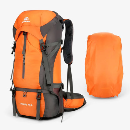 Outdoor Essentials | 70-Liter Wanderrucksack mit Wasserabweisender Regenhülle | Ergonomisches Design für Komfort 5